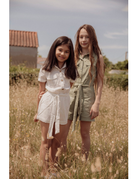 Combishort blanche - Mini Lisa