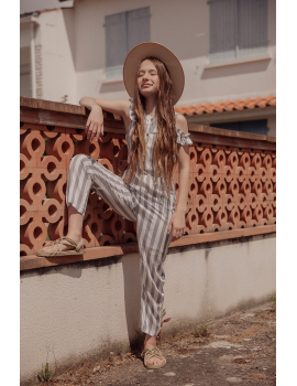 Combipantalon à rayures bleues - Mini Ellie
