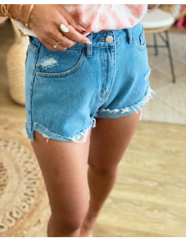 Short en jean destroy - Marty