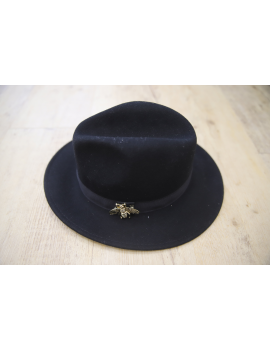 Chapeau noir liseré ruban - Pops
