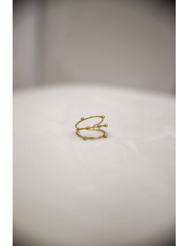 Bague acier Bulles